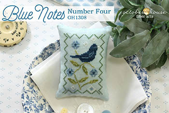Blue Notes - Number 4 / October House Fiber Arts
