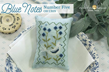Blue Notes - Number 5 / October House Fiber Arts