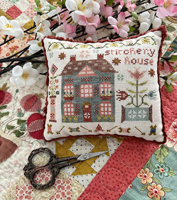 Houses on Stitchery Lane 1 - Stitchery House / Pansy Patch Quilts & Stitchery