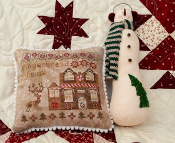 Houses on Peppermint Lane Chart 2: Gingerbread House / Pansy Patch Quilts & Stitchery