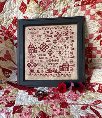 Red Bunny Sampler / Pansy Patch Quilts & Stitchery