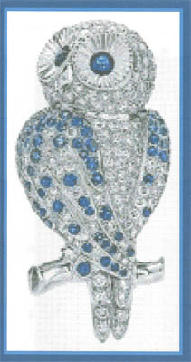 Sapphire Owl (XS &Needlepoint) / Paula's Patterns