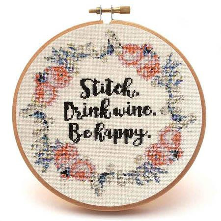 Stitch & Drink Wine / Peacock & Fig