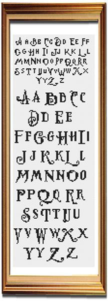 Alphabet 3 / Peacock & Fig