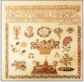 Sampler - 1826 Biedermeier / Permin Graphs