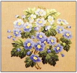 Blue Spring Flowers / Permin Graphs