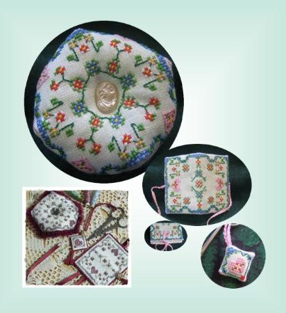 Mother's Day Biscornu & Accessories Set / Pine Glen Designs