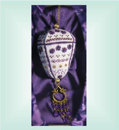 Purple Pizzazz Heirloom Ornament / Pine Glen Designs