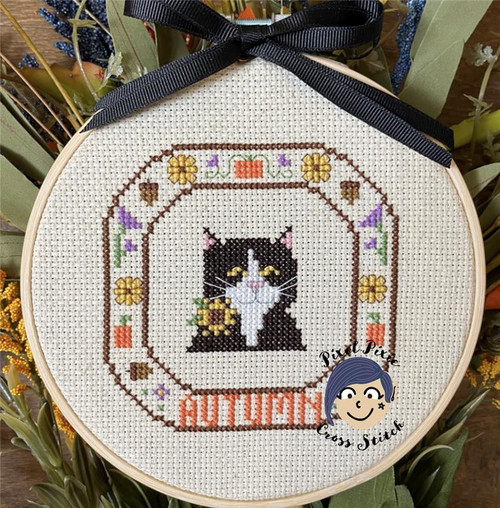 Autumn Cat / Pixel Pixie Cross Stitch