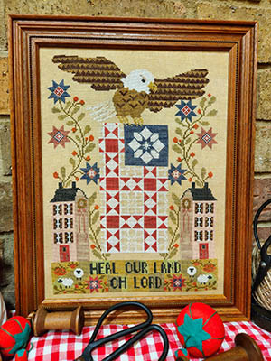 Heal Our Land Sampler / Quaint Rose Needle Arts