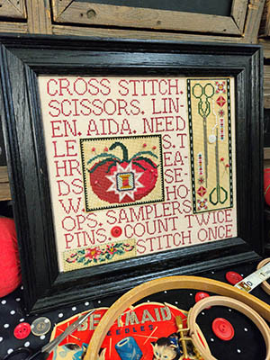 Mixed Media Needle Art - Stitching Paraphernalia / Quaint Rose Needle Arts