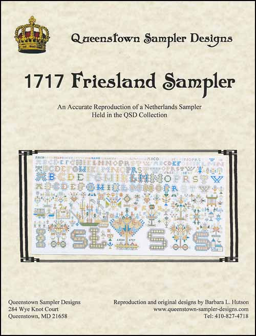 1717 Friesland Sampler / Queenstown Sampler Designs