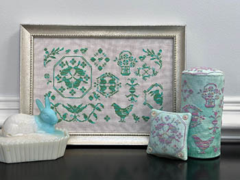 Spring Quaker - Bunnies & Chicks / Rebel Stitcher Designs