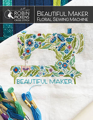Beautiful Maker Floral Sewing Machine / Robin Pickens INC