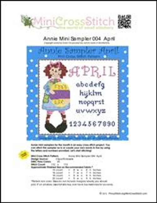 Annie Mini Sampler 004  April / Pinoystitch