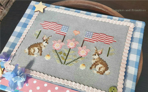Patriotic Bunny Sampler / Samplers And Primitives