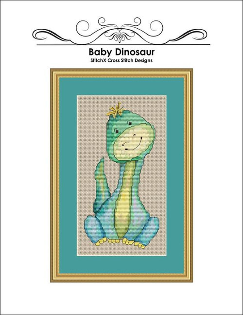 Baby Dinosaur Cross Stitch Pattern / Stitchx Craft Designs