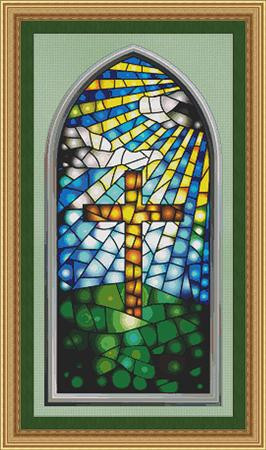 Stained Glass Window Cross Stitch Pattern / Stitchx Craft Designs