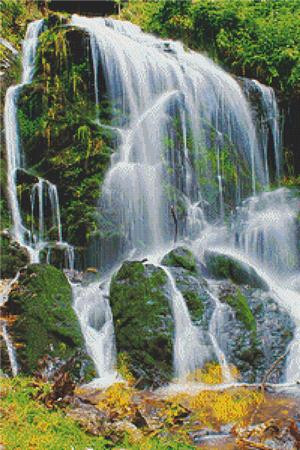 Waterfall Cross Stitch Pattern / Stitchx Craft Designs