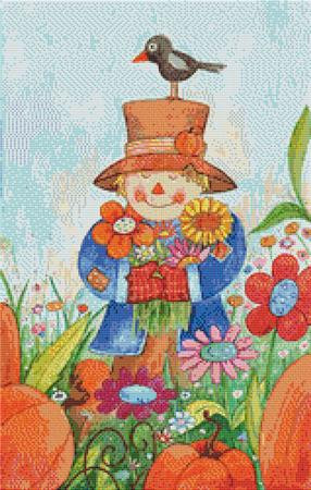 Happy Scarecrow Cross Stitch Pattern / Stitchx Craft Designs