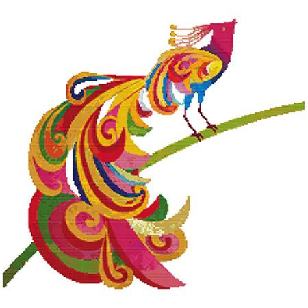 Rainbow Bird Cross Stitch / Stitchx Craft Designs