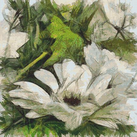 Water Flower Cross Stitch Design / Stitchx Craft Designs