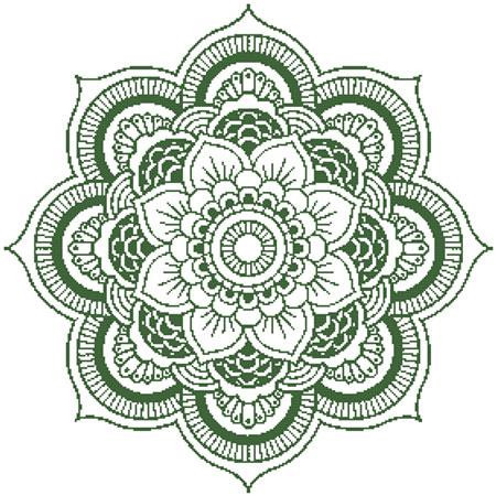 Elegant Medallion Cross Stitch Pattern / Stitchx Craft Designs