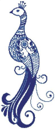 Elegant Bird No. 2 Cross Stitch Pattern / Stitchx Craft Designs