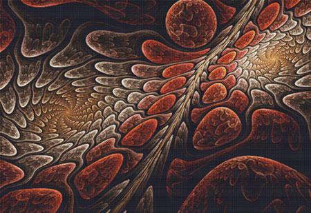 Lifeblood Fractal Cross Stitch Pattern / Stitchx Craft Designs