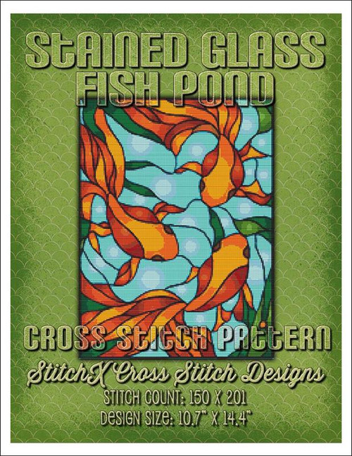 Stained Glass Fish Pond / Stitchx Craft Designs