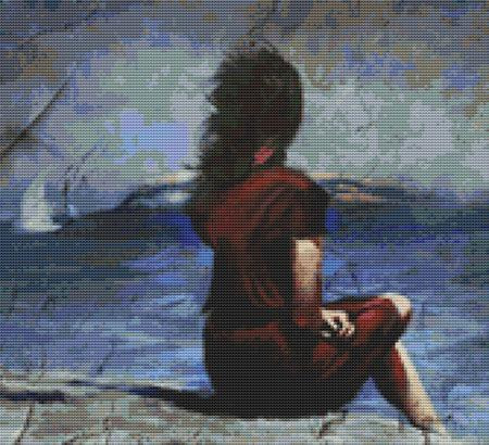 Beach Girl Cross Stitch Pattern / Stitchx Craft Designs