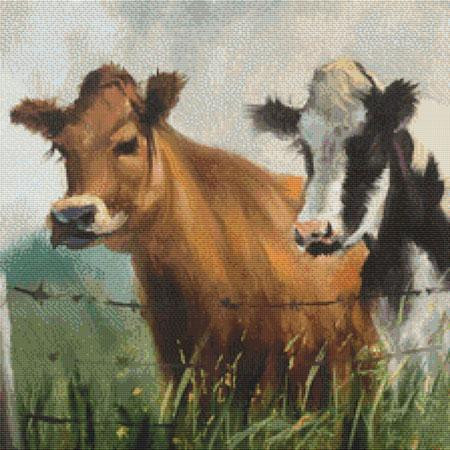 Cows At The Fence Cross Stitch Pattern / Stitchx Craft Designs