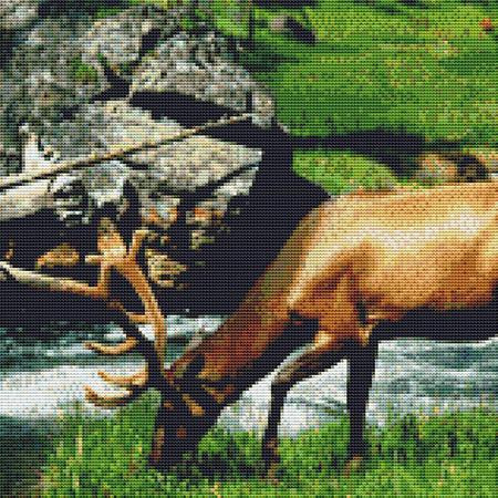 Riverside Buck Cross Stitch Pattern / Stitchx Craft Designs