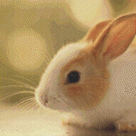 Cute Tan Bunny Cross Stitch Pattern / Stitchx Craft Designs