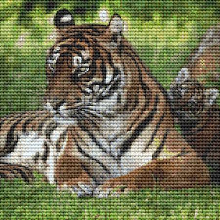 Tiger At Attention Cross Stitch Pattern / Stitchx Craft Designs