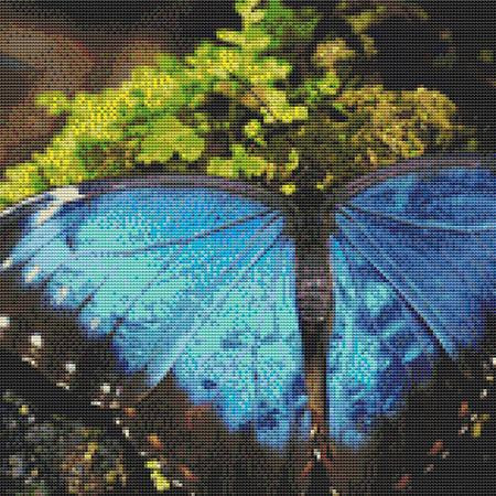 Bright Blue Butterfly Cross Stitch Pattern / Stitchx Craft Designs