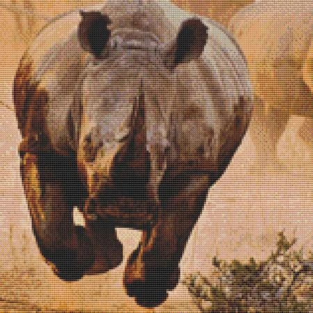 Running Rhino Cross Stitch Pattern / Stitchx Craft Designs