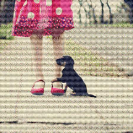 Cute Little Puppy Cross Stitch Pattern / Stitchx Craft Designs