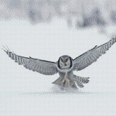 Flying Snow Owl Cross Stitch Pattern / Stitchx Craft Designs