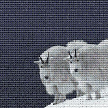 Two Snowy Goats Cross Stitch Pattern / Stitchx Craft Designs