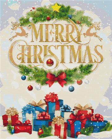 Christmas Greeting Cross Stitch Pattern / Stitchx Craft Designs