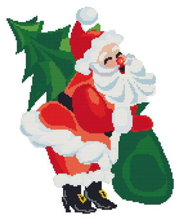 Laughing Santa Cross Stitch Pattern / Stitchx Craft Designs