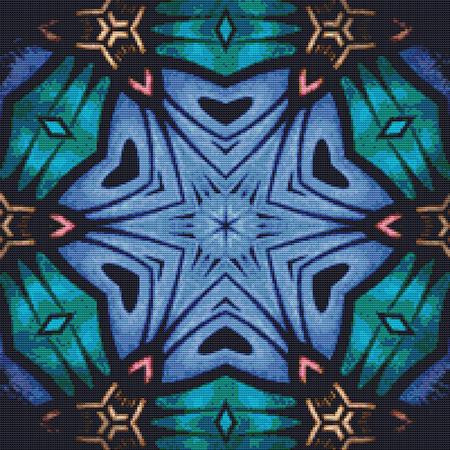 Fractal 208 Cross Stitch Pattern / Stitchx Craft Designs