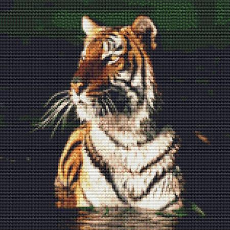 Majestic Tiger Profile Cross Stitch Pattern / Stitchx Craft Designs