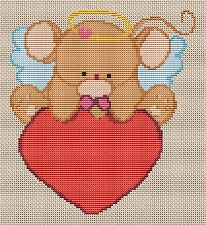 Valentine Mouse 12 Cross Stitch Pattern / Stitchx Craft Designs