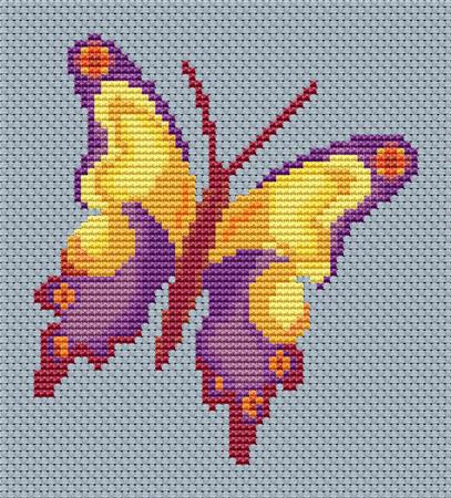 Summer Butterfly 1 Cross Stitch / Stitchx Craft Designs