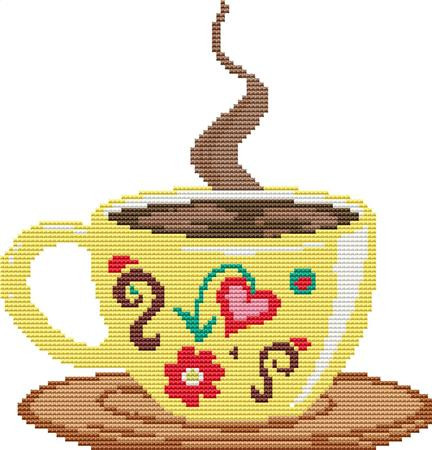 Cup Of Hot Cocoa Cross Stitch Pattern / Stitchx Craft Designs