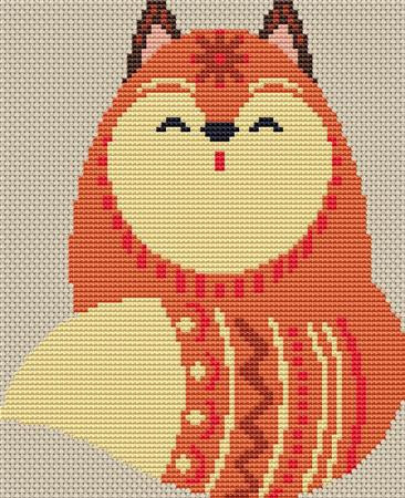 Snowflake Fox Cross Stitch Pattern / Stitchx Craft Designs