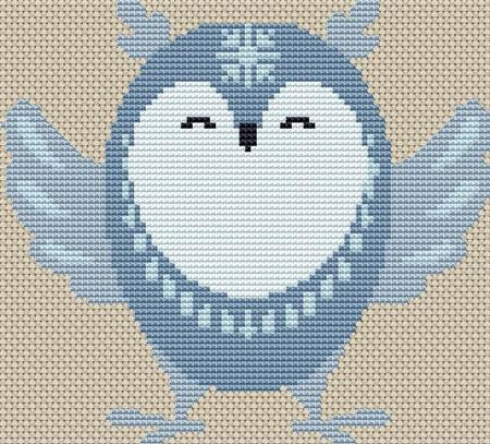 Snowflake Owl Cross Stitch Pattern / Stitchx Craft Designs