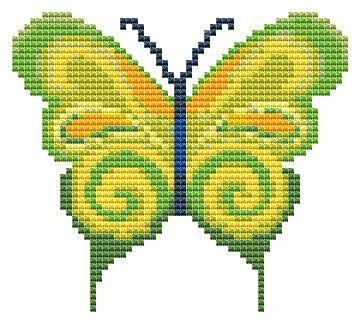 Butterfly 4 Cross Stitch Pattern / Stitchx Craft Designs